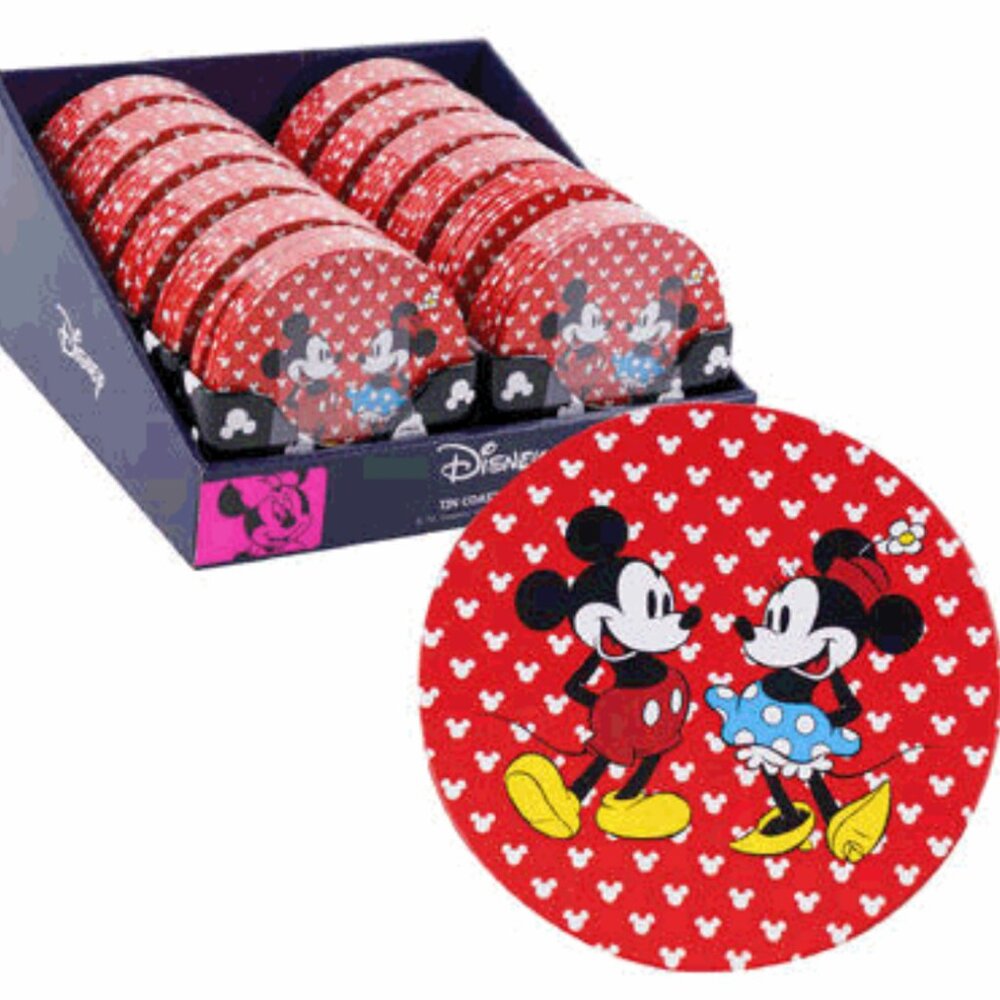 Coaster Set 6 pcs "  Mickey and Minnie "